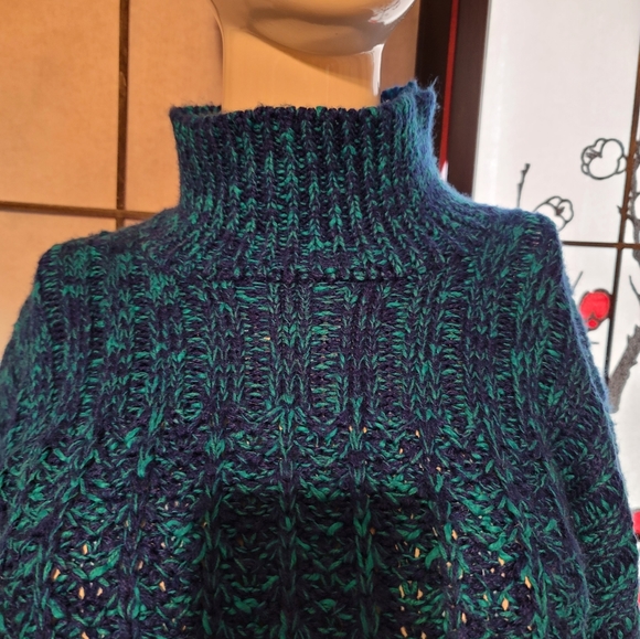 KAREN SCOTT WEAVED DEEP BLUE SOFT COZY CARDIGAN KNIT/SIZE LARGE - Picture 3 of 10